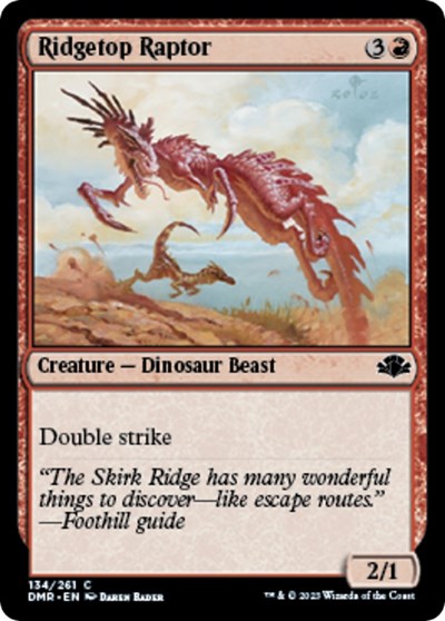 2023 Magic: The Gathering: Dominaria Remastered (DMR) - Ridgetop Raptor (#134, Common)