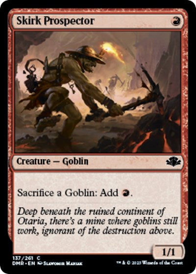 2023 Magic: The Gathering: Dominaria Remastered (DMR) - Skirk Prospector (#137, Common) (, Near Mint)