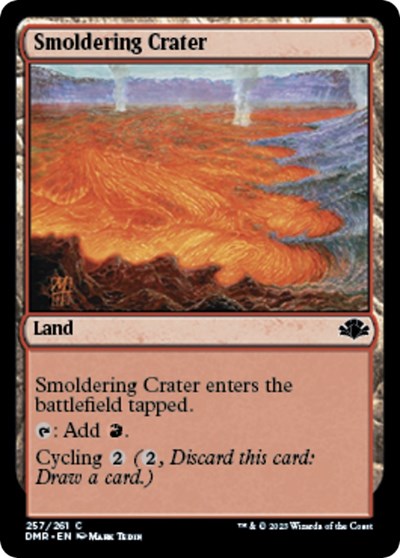 2023 Magic: The Gathering: Dominaria Remastered (DMR) - Smoldering Crater (#257, Common) (, Lightly Played)