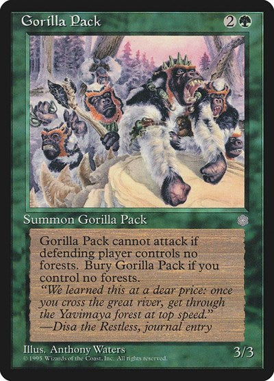 1995 Magic: The Gathering: Ice Age (ICE) - Gorilla Pack (#247, Common) (, Near Mint)