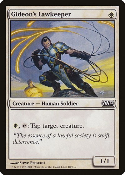 2011 Magic: The Gathering: Magic 2012 (M12) (M12) - Gideons Lawkeeper (#18, Common) (, Near Mint)