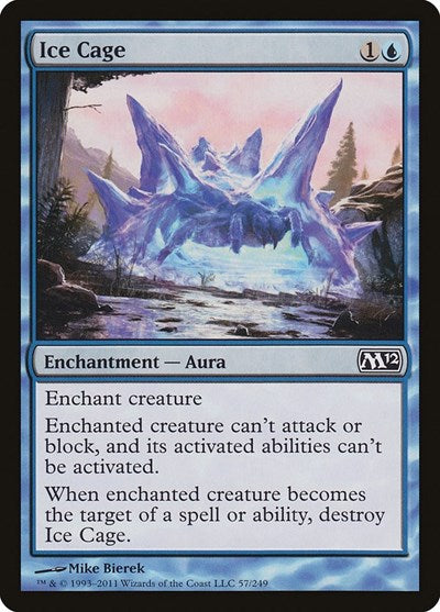 2011 Magic: The Gathering: Magic 2012 (M12) (M12) - Ice Cage (#57, Common) (, Near Mint)