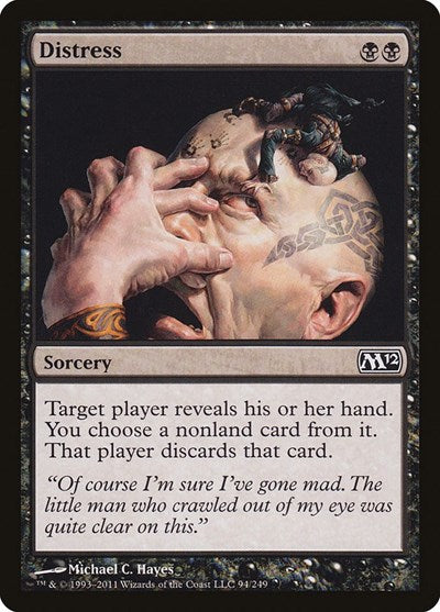 2011 Magic: The Gathering: Magic 2012 (M12) (M12) - Distress (#94, Common) (, Near Mint)