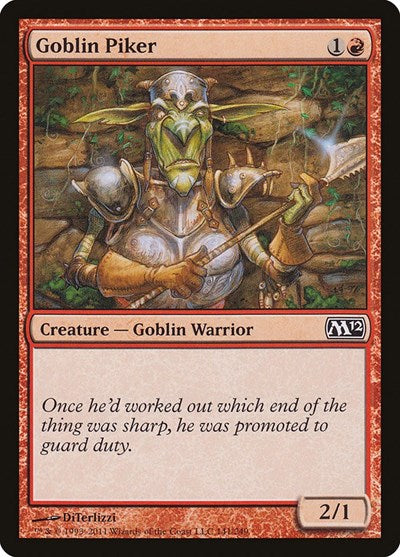 2011 Magic: The Gathering: Magic 2012 (M12) (M12) - Goblin Piker (#141, Common) (, Near Mint)