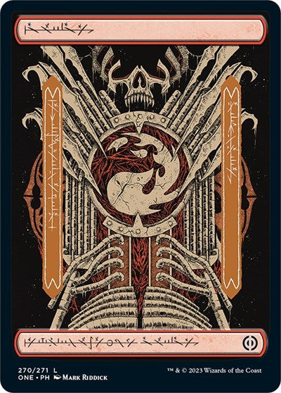 2023 Magic: The Gathering: Phyrexia: All Will Be One (ONE) - Mountain 270 Full Art (#270, Land) (, Near Mint)