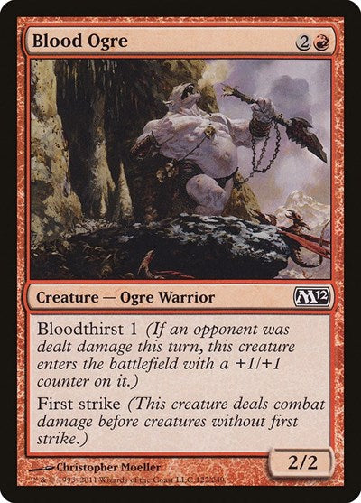 2011 Magic: The Gathering: Magic 2012 (M12) (M12) - Blood Ogre (#122, Common) (, Near Mint)