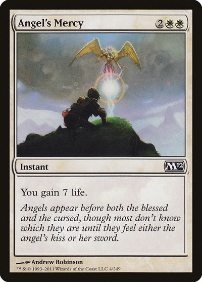 2011 Magic: The Gathering: Magic 2012 (M12) (M12) - Angels Mercy (#4, Common) (, Near Mint)