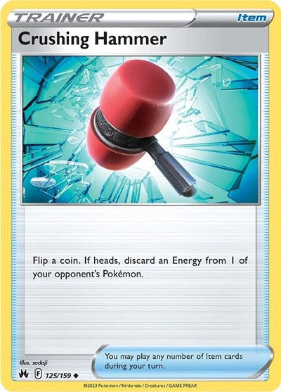 2023 Pokemon: SWSH: Crown Zenith (CRZ) - Crushing Hammer (#125/159, Uncommon) (, Near Mint)