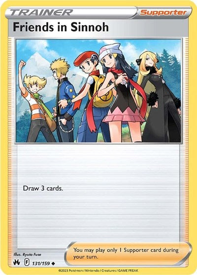 2023 Pokemon: SWSH: Crown Zenith (CRZ) - Friends in Sinnoh (#131/159, Uncommon) (, Near Mint)