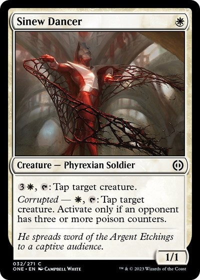 2023 Magic: The Gathering: Phyrexia: All Will Be One (ONE) - Sinew Dancer (#32, Common) (Foil, Near Mint)