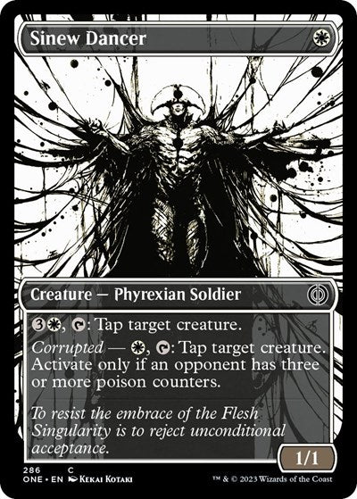 2023 Magic: The Gathering: Phyrexia: All Will Be One (ONE) - Sinew Dancer Showcase (#286, Common) (, Near Mint)