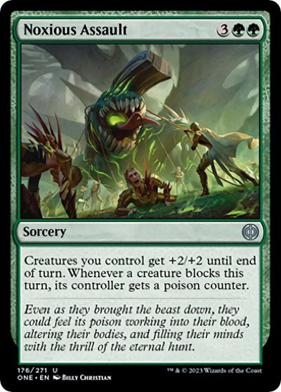 2023 Magic: The Gathering: Phyrexia: All Will Be One (ONE) - Noxious Assault (#176, Uncommon) (, Near Mint)
