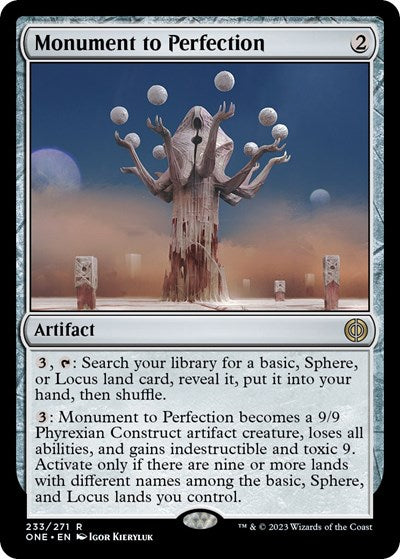 2023 Magic: The Gathering: Phyrexia: All Will Be One (ONE) - Monument to Perfection (#233, Rare) (Foil, Near Mint)