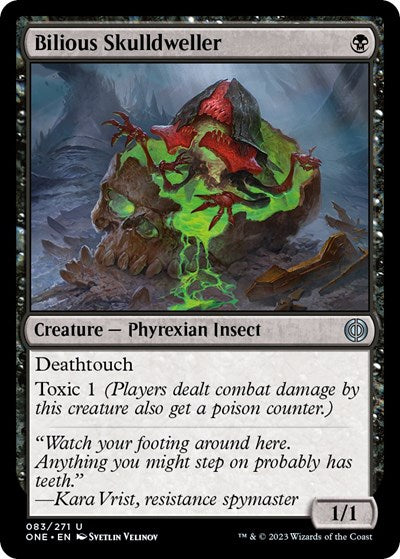 2023 Magic: The Gathering: Phyrexia: All Will Be One (ONE) - Bilious Skulldweller (#83, Uncommon) (, Near Mint)