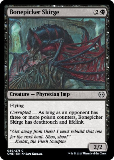 2023 Magic: The Gathering: Phyrexia: All Will Be One (ONE) - Bonepicker Skirge (#86, Common) (, Near Mint)