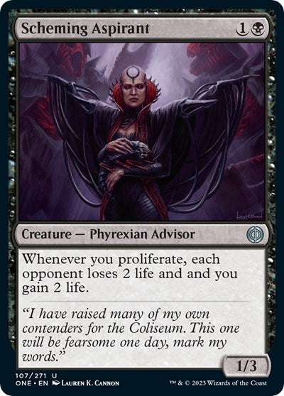 2023 Magic: The Gathering: Phyrexia: All Will Be One (ONE) - Scheming Aspirant (#107, Uncommon) (, Near Mint)