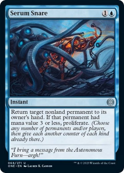 2023 Magic: The Gathering: Phyrexia: All Will Be One (ONE) - Serum Snare (#68, Uncommon) (, Near Mint)