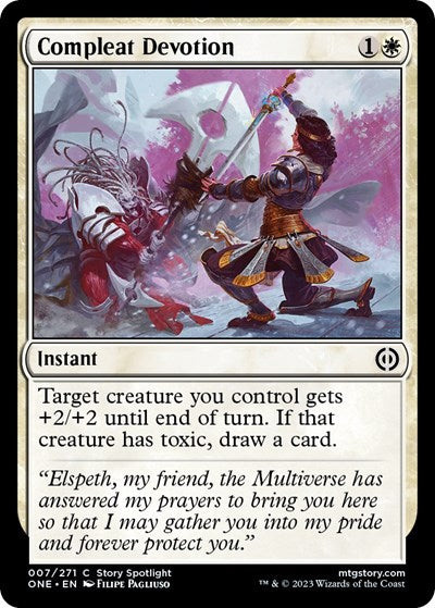 2023 Magic: The Gathering: Phyrexia: All Will Be One (ONE) - Compleat Devotion (#7, Common) (, Near Mint)