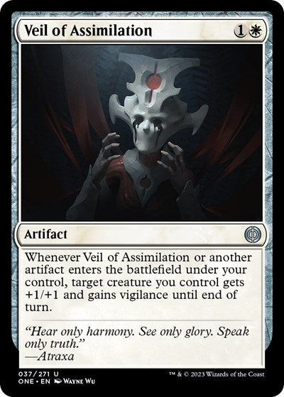 2023 Magic: The Gathering: Phyrexia: All Will Be One (ONE) - Veil of Assimilation (#37, Uncommon) (, Near Mint)