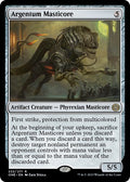 2023 Magic: The Gathering: Phyrexia: All Will Be One (ONE) - Argentum Masticore (#222, Rare) (, Near Mint)