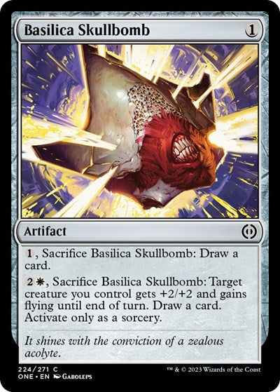 2023 Magic: The Gathering: Phyrexia: All Will Be One (ONE) - Basilica Skullbomb (#224, Common) (, Near Mint)