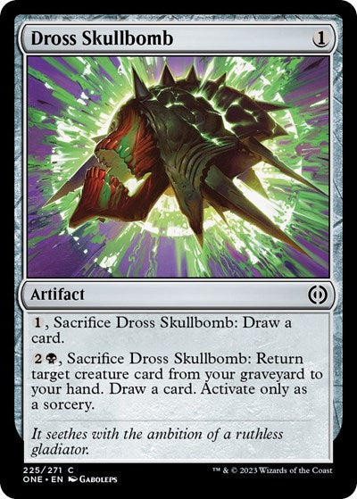 2023 Magic: The Gathering: Phyrexia: All Will Be One (ONE) - Dross Skullbomb (#225, Common) (, Near Mint)