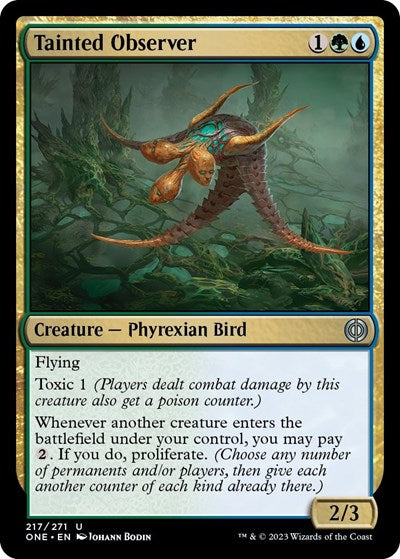 2023 Magic: The Gathering: Phyrexia: All Will Be One (ONE) - Tainted Observer (#217, Uncommon) (, Near Mint)