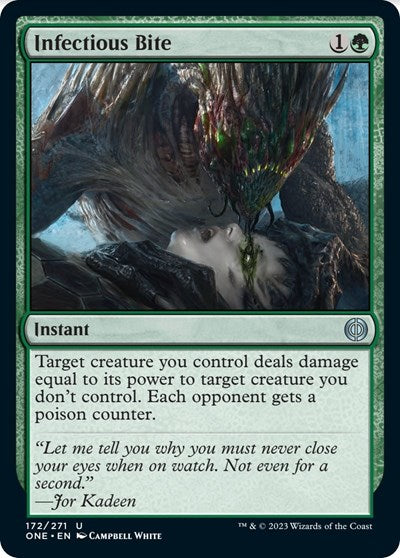 2023 Magic: The Gathering: Phyrexia: All Will Be One (ONE) - Infectious Bite (#172, Uncommon) (, Near Mint)