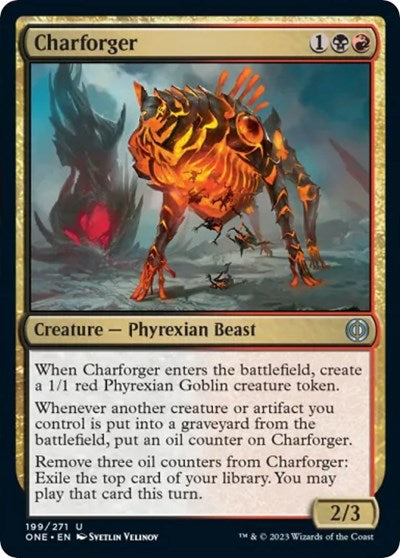 2023 Magic: The Gathering: Phyrexia: All Will Be One (ONE) - Charforger (#199, Uncommon) (, Near Mint)