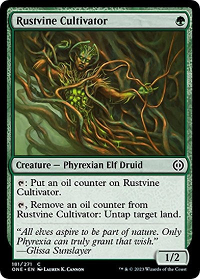 2023 Magic: The Gathering: Phyrexia: All Will Be One (ONE) - Rustvine Cultivator (#181, Common) (, Near Mint)