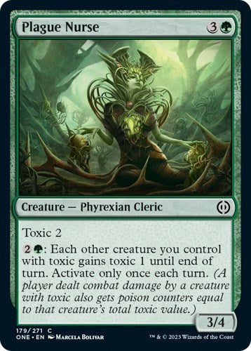 2023 Magic: The Gathering: Phyrexia: All Will Be One (ONE) - Plague Nurse (#179, Common) (, Near Mint)