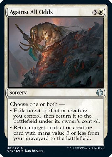 2023 Magic: The Gathering: Phyrexia: All Will Be One (ONE) - Against All Odds (#1, Uncommon) (, Near Mint)