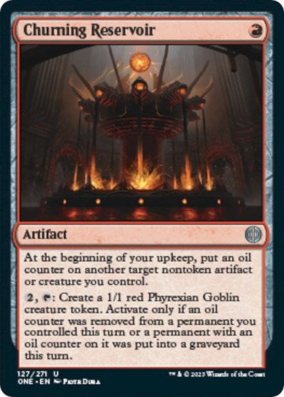 2023 Magic: The Gathering: Phyrexia: All Will Be One (ONE) - Churning Reservoir (#127, Uncommon) (, Near Mint)
