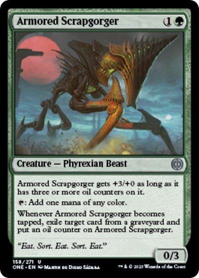 2023 Magic: The Gathering: Phyrexia: All Will Be One (ONE) - Armored Scrapgorger (#158, Uncommon) (, Near Mint)