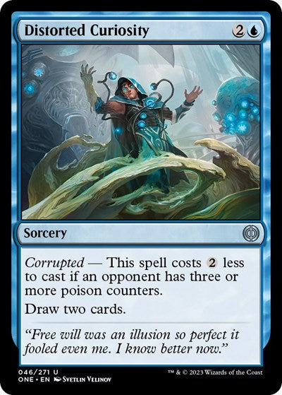 2023 Magic: The Gathering: Phyrexia: All Will Be One (ONE) - Distorted Curiosity (#46, Uncommon) (, Near Mint)