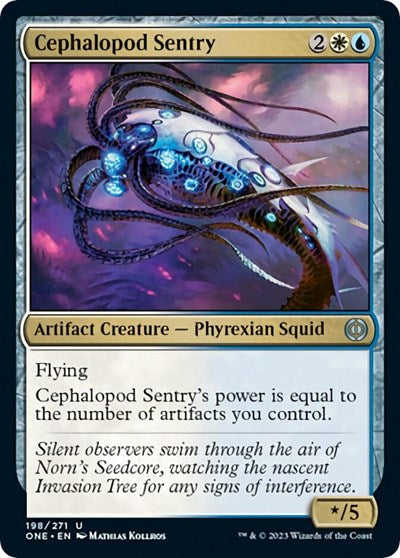 2023 Magic: The Gathering: Phyrexia: All Will Be One (ONE) - Cephalopod Sentry (#198, Uncommon) (, Near Mint)