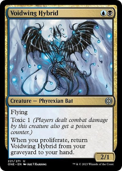 2023 Magic: The Gathering: Phyrexia: All Will Be One (ONE) - Voidwing Hybrid (#221, Uncommon) (, Near Mint)
