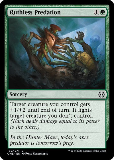2023 Magic: The Gathering: Phyrexia: All Will Be One (ONE) - Ruthless Predation (#182, Common) (, Near Mint)