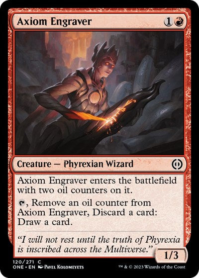 2023 Magic: The Gathering: Phyrexia: All Will Be One (ONE) - Axiom Engraver (#120, Common) (, Near Mint)