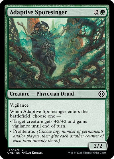 2023 Magic: The Gathering: Phyrexia: All Will Be One (ONE) - Adaptive Sporesinger (#157, Common) (, Near Mint)