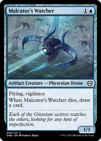 2023 Magic: The Gathering: Phyrexia: All Will Be One (ONE) - Malcators Watcher (#58, Common) (, Near Mint)