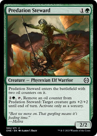 2023 Magic: The Gathering: Phyrexia: All Will Be One (ONE) - Predation Steward (#180, Common) (, Near Mint)