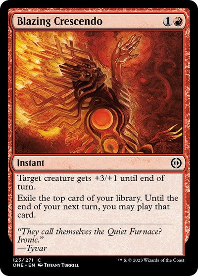 2023 Magic: The Gathering: Phyrexia: All Will Be One (ONE) - Blazing Crescendo (#123, Common) (, Near Mint)