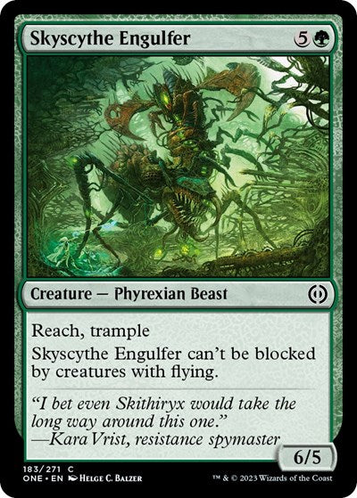 2023 Magic: The Gathering: Phyrexia: All Will Be One (ONE) - Skyscythe Engulfer (#183, Common) (, Near Mint)