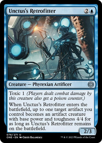 2023 Magic: The Gathering: Phyrexia: All Will Be One (ONE) - Unctuss Retrofitter (#76, Uncommon)