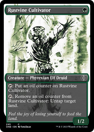 2023 Magic: The Gathering: Phyrexia: All Will Be One (ONE) - Rustvine Cultivator Showcase (#295, Common) (, Near Mint)
