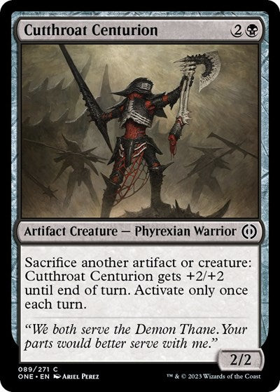 2023 Magic: The Gathering: Phyrexia: All Will Be One (ONE) - Cutthroat Centurion (#89, Common) (, Near Mint)