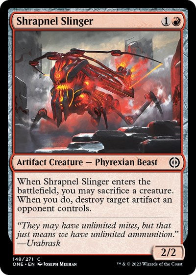 2023 Magic: The Gathering: Phyrexia: All Will Be One (ONE) - Shrapnel Slinger (#148, Common) (, Near Mint)