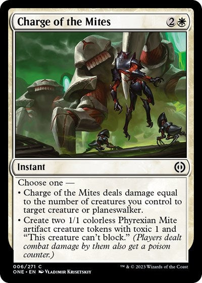 2023 Magic: The Gathering: Phyrexia: All Will Be One (ONE) - Charge of the Mites (#6, Common)