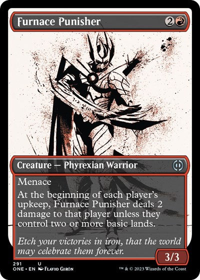 2023 Magic: The Gathering: Phyrexia: All Will Be One (ONE) - Furnace Punisher Showcase (#291, Uncommon) (, Lightly Played)